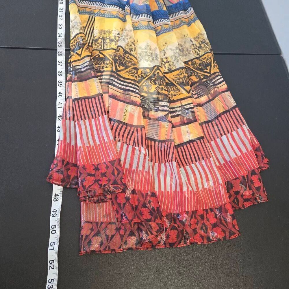 Bhanuni Jyoti Womens Embroidered Maxi Dress Size S Multicolor Flowy Boho Hippie - Picture 9 of 9